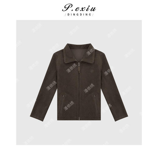 04-2潘依绣丁丁宠粉纯色摇粒绒立领套装 Q7866 商品图1