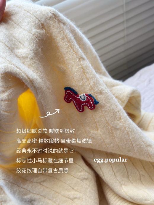 【YW】无忧购新年发财小马毛衣圆领内搭宽松针织上衣女（截单后3-5天发货) 商品图9