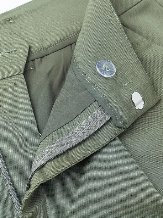 高腰 A 字短裤女 2026 春装新品 军绿色宽松显瘦通勤阔腿热裤 商品图2