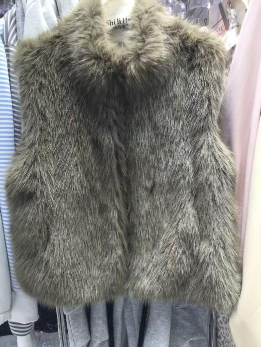 【GZ】无忧购【鸿运当“红”】短款仿狐狸毛毛外套女韩系气质设计感马甲无袖上衣5528（截单后3-5天发货） 商品图8