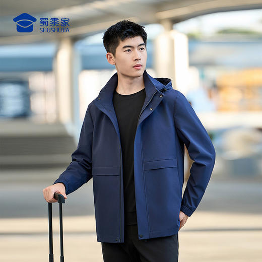 【升级款石墨烯风衣外套】防泼水防污风衣外套 发热保暖通勤夹克WZ601 商品图7