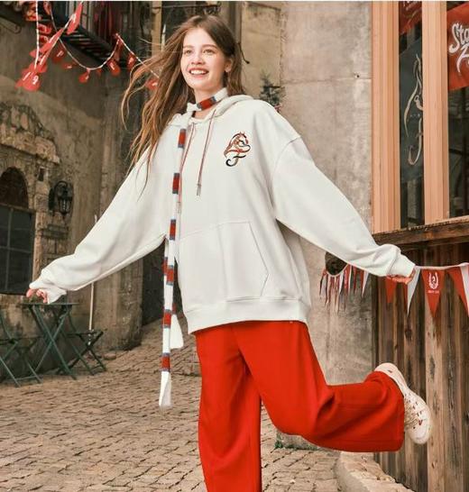 F012453联名卫衣潮牌男女情侣款连帽卫衣春季新年款上衣 商品图13