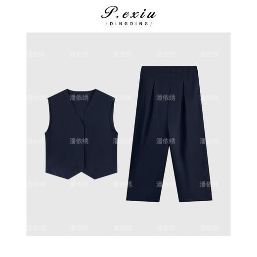 04-2潘依绣丁丁宠粉复古英伦风时尚套装Q19336 商品图0