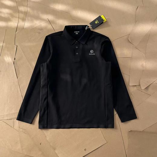 F012411秋冬季精典百搭翻领长袖T恤polo衫男款 商品图3