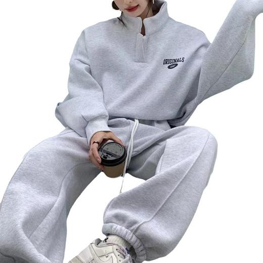 【卫衣卫裤套装】春秋新款 宽松款式上衣 时尚休闲 跑步运动两件套  商品图4