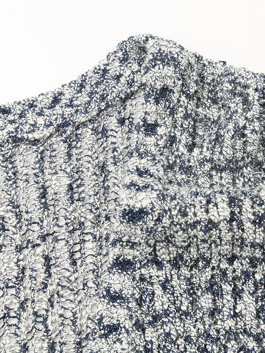 慵懒风针织开衫吊带裙套装 春季新款黑白混纱显瘦遮肉两件套 商品图2