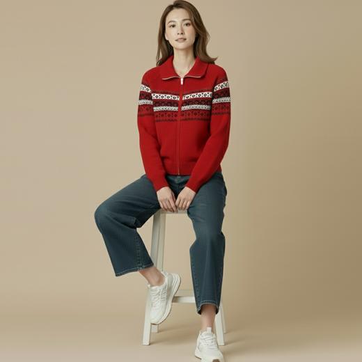 微信25D614-4106低领羊毛衫 商品图2