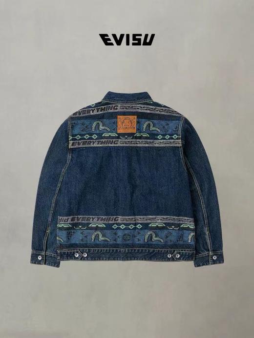 福神2025秋新品男士海鸥印花牛仔夹克外套 商品图3