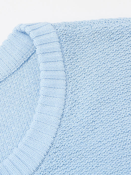 慵懒风浅紫针织开衫 春季新款圆领宽松显瘦空调衫外搭 商品图3