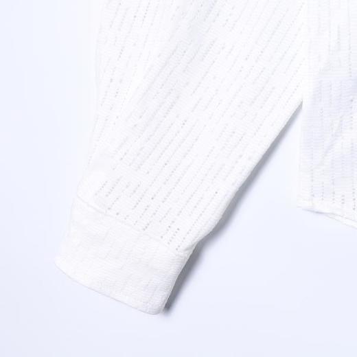 6953SDSA男士秋冬新款痞帅男装潮牌植绒肌理感翻领长袖衬衫百搭休闲 商品图3