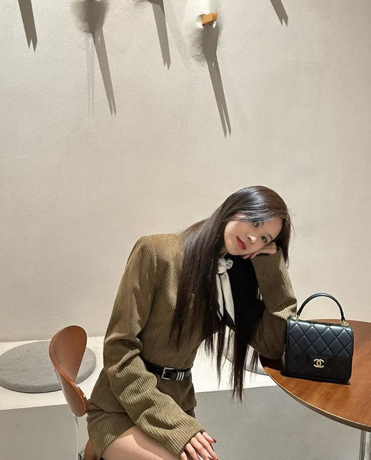 Chanel 23p 手柄  鱼子酱牛皮 方胖子 商品图2