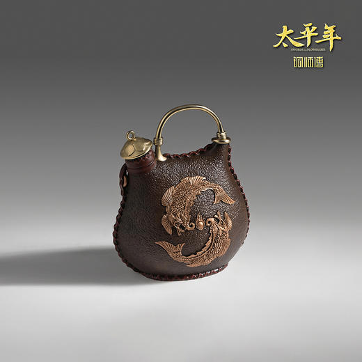 铜师傅 吴越水囊《太平年》联名款  官方正版授权 家居工艺品摆件 商品图1