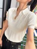 白色针织polo衫(KX*MM) 商品缩略图1