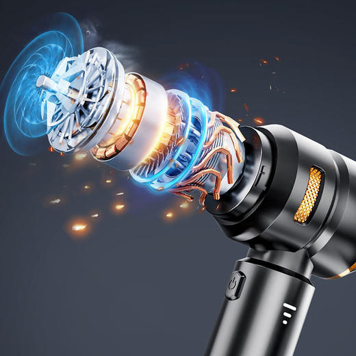 车载吸尘器无线电量显示便携无刷电机家用手持除尘器吹尘机 商品图4