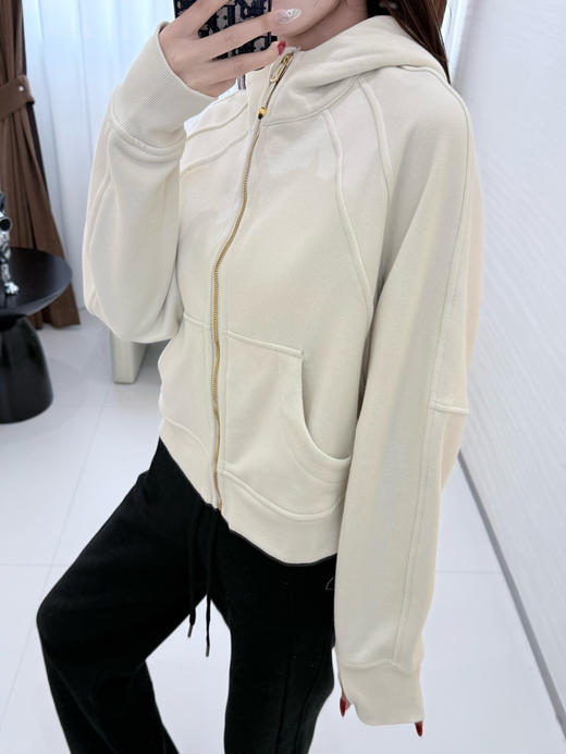 125-4极限特惠 渠道面料 独家 lu scuba 高密薄绒 宽松休闲 连帽卫衣 准码选 商品图6