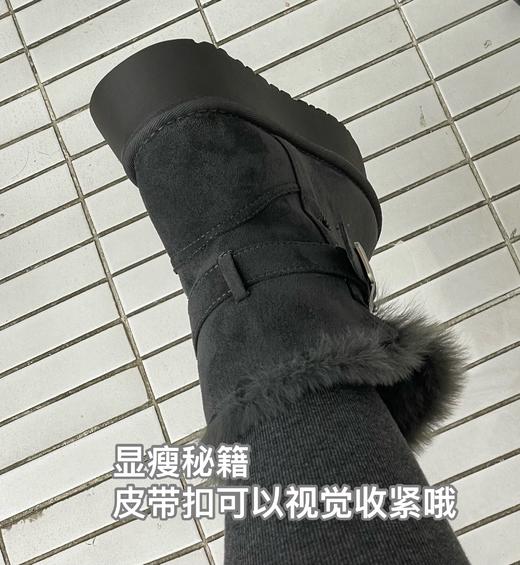 【YW】无忧购雪地靴毛毛厚底保暖靴长筒/低筒两种可选雪地靴（截单后3-5天发货) 商品图7