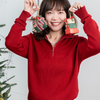 菜菜家半开领羊毛衫 |100%美利诺羊毛，柔软保暖又抬气色/红毛衣 商品缩略图2