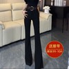 【YW】无忧购加绒高腰通勤配腰带西装休闲裤喇叭裤加厚女裤D8860（截单后3-5天发货) 商品缩略图1