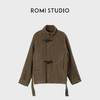 ROMI STUDIO“美拉德”腔调穿搭牛角扣斜襟领腰带大衣外套 23AWW703 商品缩略图0