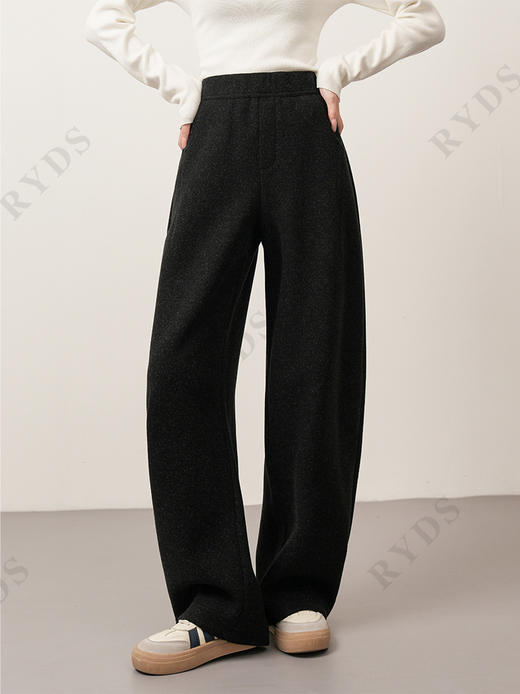 新裤型隐藏小腹大臀显瘦弯刀木瓜裤加厚垂坠阔腿裤 商品图13