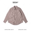 SDSA男士春夏新款痞帅男装老钱风经典条纹翻领衬衫百搭时尚衬衣 商品缩略图0