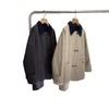 岛国单！极简复古！2026春秋莱赛尔+棉！撞色翻领一手长风衣外套！ 商品缩略图4
