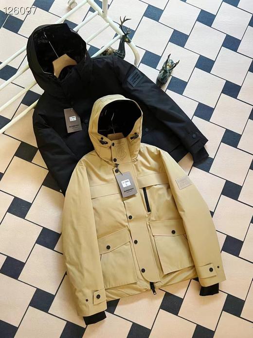 F012437冬季新款定制工装大口袋短款连帽情侣羽绒服 商品图9