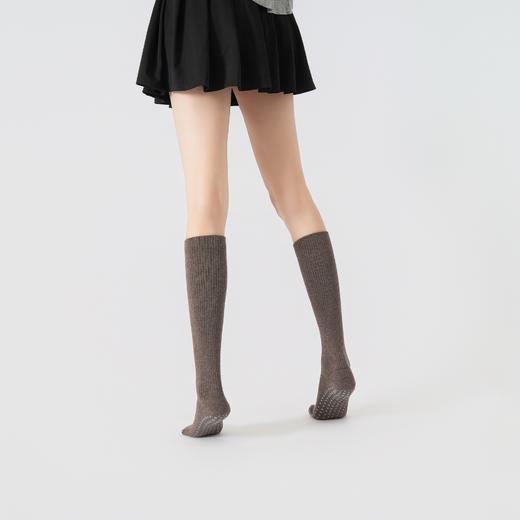 秋冬新品纯色款中筒压力款紧缚防滑美拉德色系普拉提袜彩棉瑜伽袜XY 商品图2