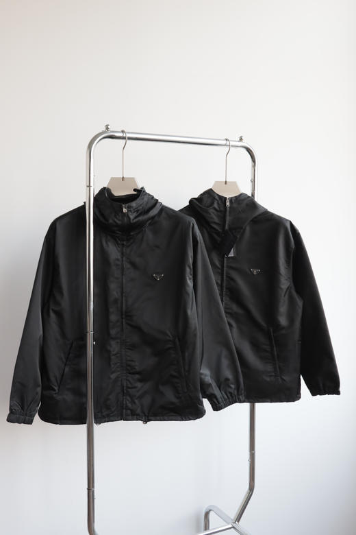 P.R.D 宽松 春秋再生尼龙徽标饰连帽夹克外套 WT963 商品图2