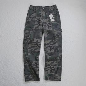 F012458加绒新款OOTD高街户外迷彩伐木工装裤长裤子牛仔裤