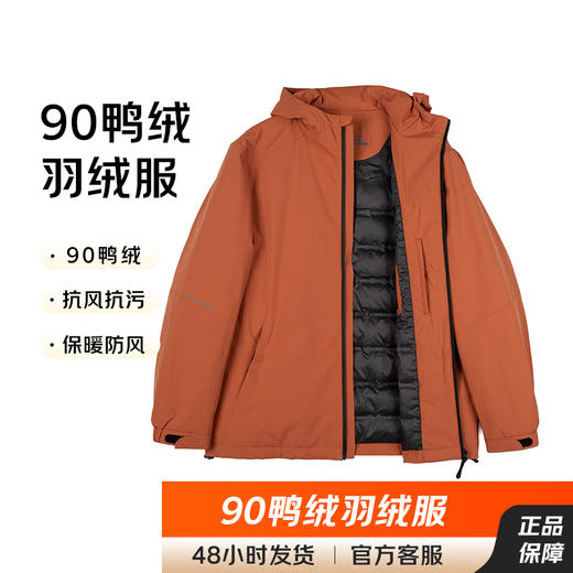 占姆士冲锋羽绒服男秋冬季新款保暖夹克男士加厚上衣 商品图0