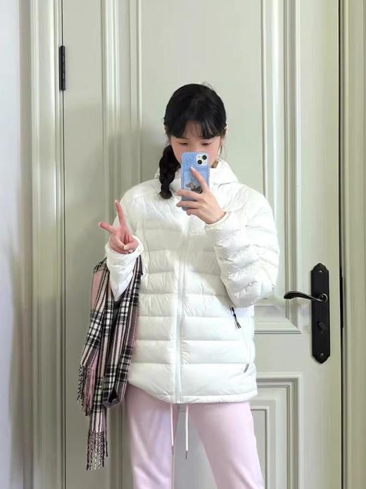 【YW】无忧购50%白鸭绒排骨羽绒服女短款轻盈加厚休闲运动连帽外套616 商品图2