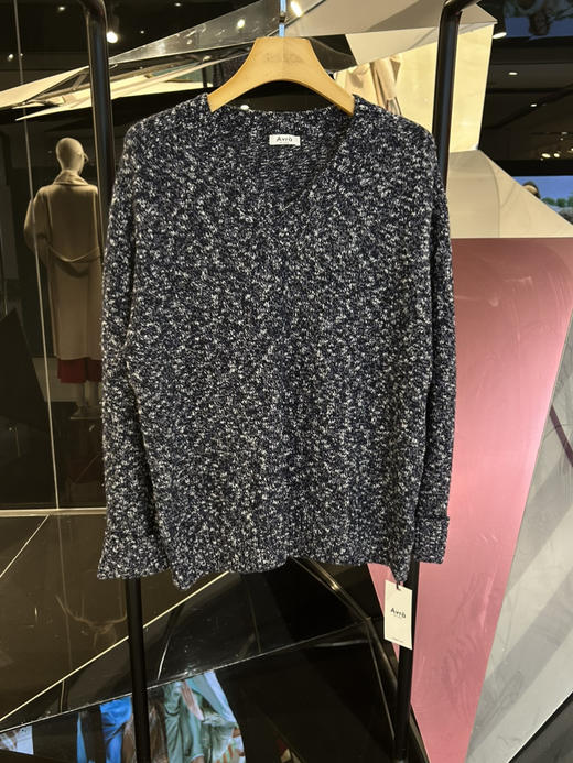 花纱V领毛衣 商品图0