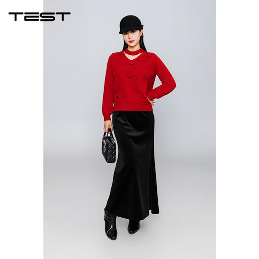 冬上新时尚优雅气质修身显瘦半身裙3254088 商品图1