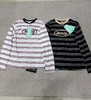 F012484春季新款女版logo撞色条纹长袖t恤 商品缩略图3
