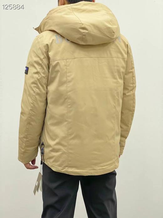 F012436冬季男士防风、防水连帽3M反光羽绒服 商品图2