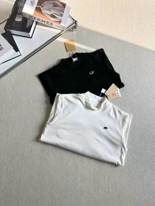 F012413纯色百搭系列半高领加绒打底衫情侣款 商品图1