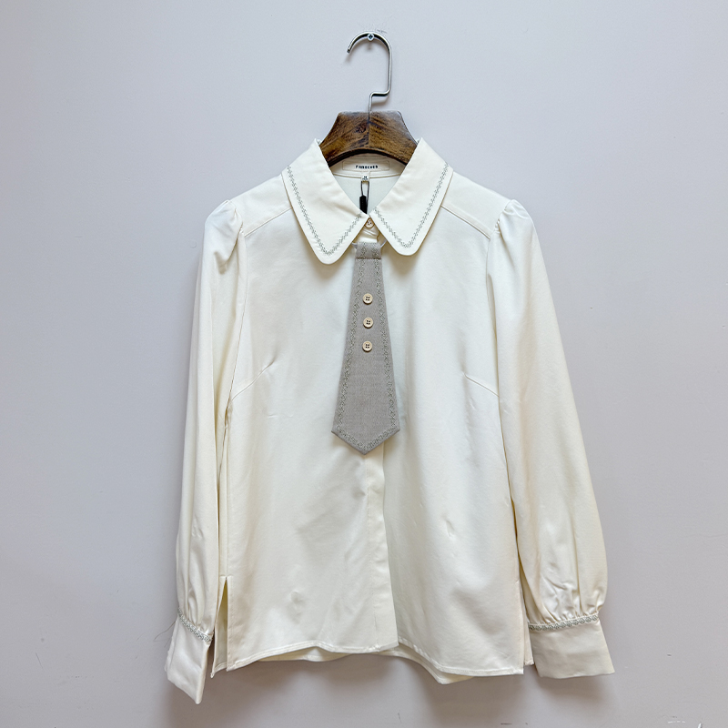 Famecoco范可儿休闲衬衫短开身衬衣FAB8BH011 商品缩略图0