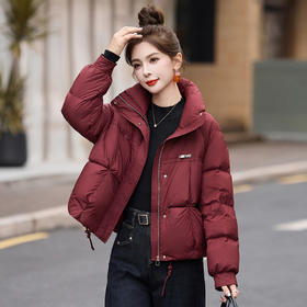 羽绒服冬季新款小个子白鸭绒立领面包服时尚保暖外套ASLZ9529-1