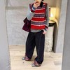 F012471春季新品复古甜妹氛围感撞色条纹针织马甲 商品缩略图9