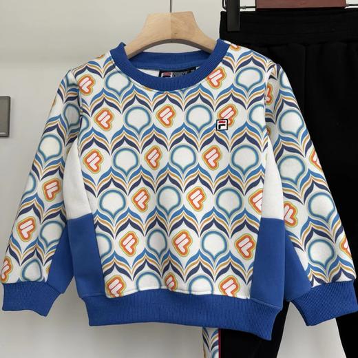 F012443春季新款男女宝宝满印圆领卫衣+卫裤套装 商品图7