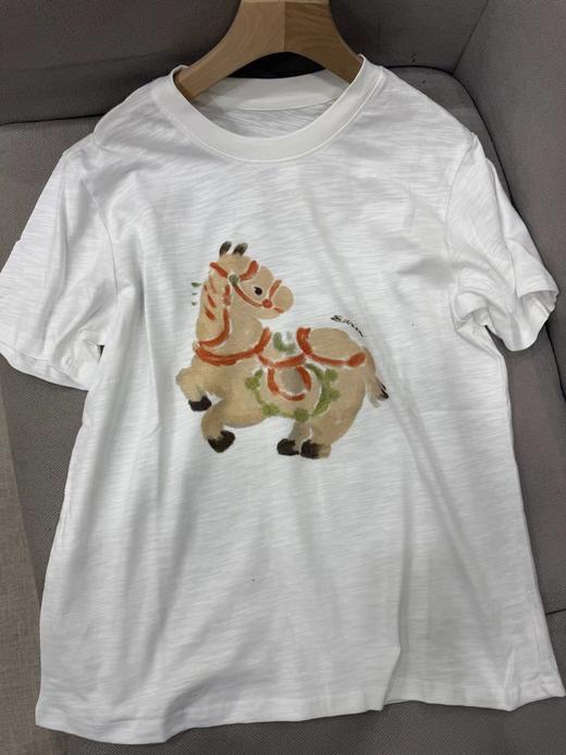 F012477春季新款马年限定五花马图腾印花T恤 商品图1