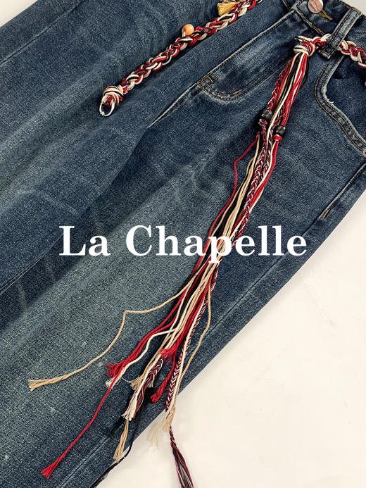 专柜实拍【磨毛/附赠腰带】拉夏贝尔/La Chapelle官网600+高品质！宽松慵懒感显瘦百搭直筒牛仔裤 商品图8