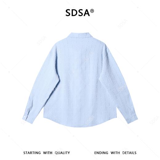 6945SDSA男士秋冬新款痞帅男装设计师简约纯色磨毛翻领长袖衬衫百搭 商品图5