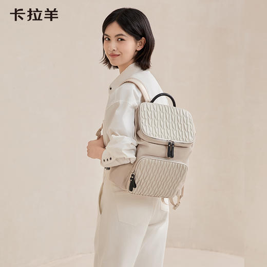 【通勤旅游必备】卡拉羊X锦囊COCO云朵防盗电脑双肩背包抑菌CN5495/L 商品图12