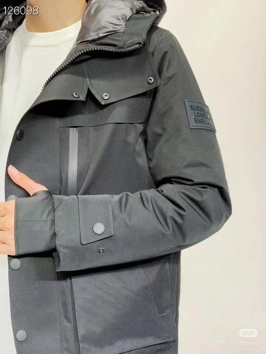 F012437冬季新款定制工装大口袋短款连帽情侣羽绒服 商品图6