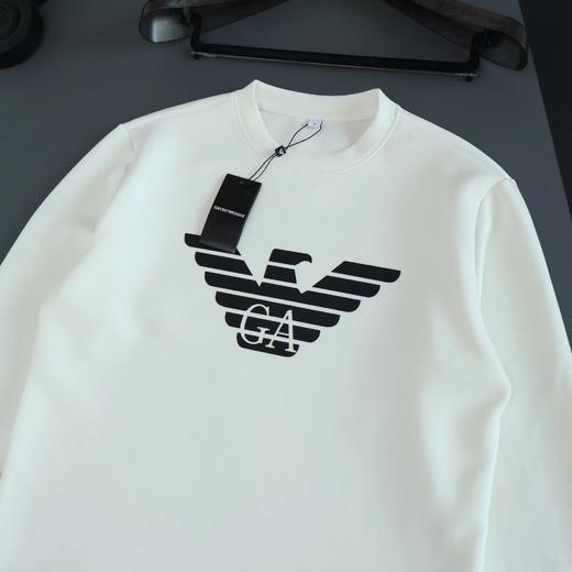 F012404胸前大标logo情侣款圆领卫衣男女同款 商品图11