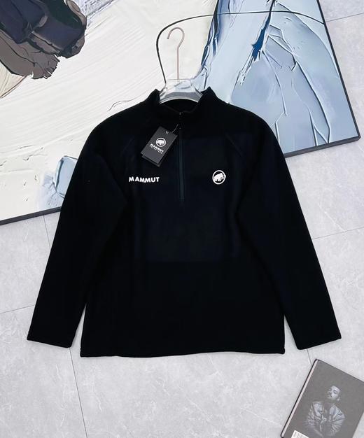 F0124100秋冬新款保暖双面摇粒绒半拉链卫衣外套 商品图8