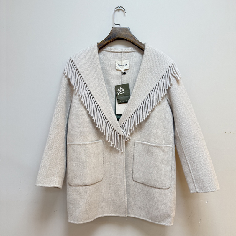 Famecoco范可儿中长款毛呢大衣F208AC114 商品图0