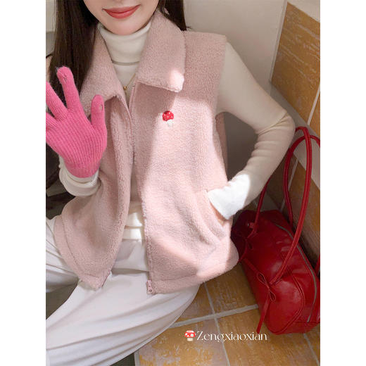 <曾小咸推荐>现货秒杀 ！微信超特价！刺绣摇粒绒马甲 日常189.99 立减100 秒杀89.99！！ 商品图1